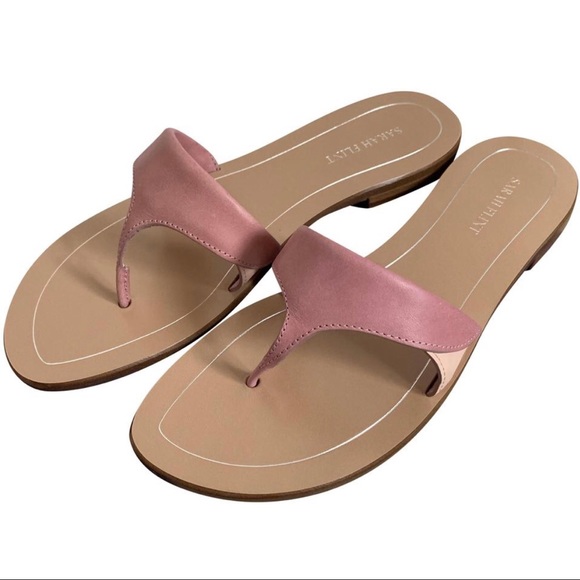 sarah flint Shoes - Sarah Flint Dusty Rose Gigi Leather Thong Sandals